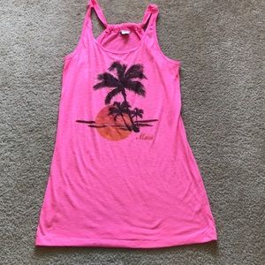 Pink MAUI bathing suit coverup